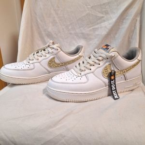 Nike air force one "just do it" clear men's size 10 used